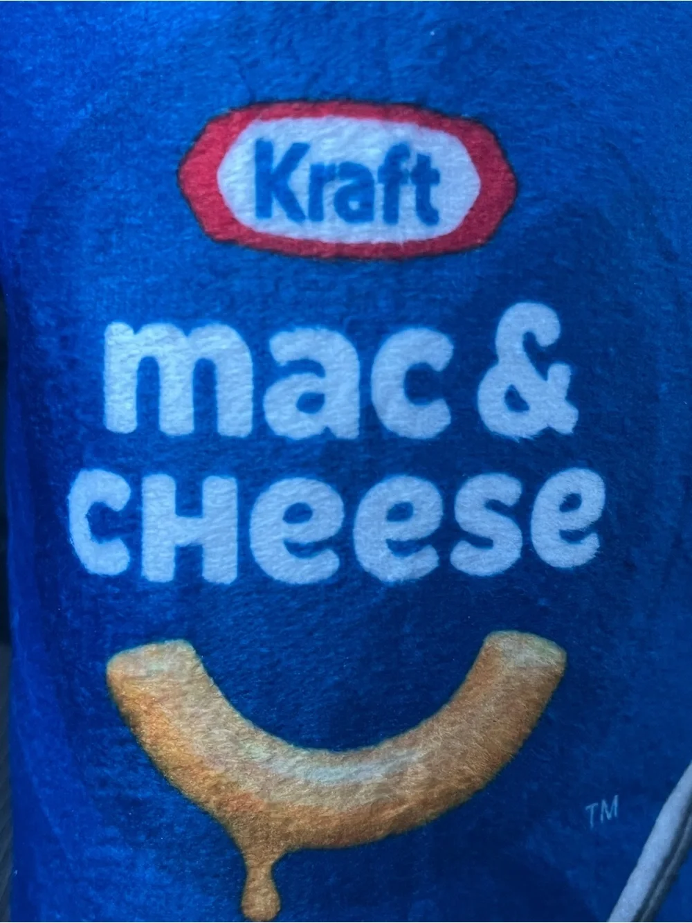 Kraft Mac & Cheese Plush Dog Toy Squeaker Original Flavor NWT